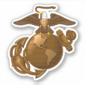 Volledige kleur EGA - Bronze Sticker (Voorkant)