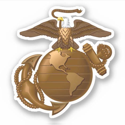 Volledige kleur EGA - Bronze Sticker (Voorkant)