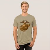 Volledige kleur EGA - Bronze Tri-Blend Shirt (Voorkant volledig)