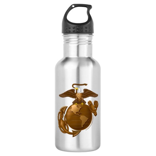 Volledige kleur EGA - Bronze Waterfles (Voorkant)