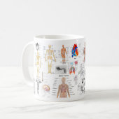 Volledige kleur medische grafieken koffiemok (Voorkant links)