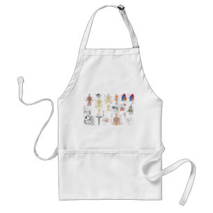 Volledige kleur medische grafieken standaard schort