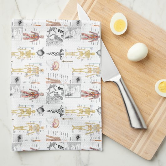 Volledige kleur medische grafieken theedoek (Quarter Fold)