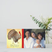 Volledige kleur Thanksgiving foto's Feestdagenkaart (Staand voorkant)