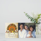 Volledige kleur Turkije Feestdagenkaart (Staand voorkant)