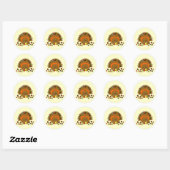 Volledige kleur Turkije Ronde Sticker (Vel)