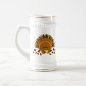 Volledige kleuren Thanksgiving Turkije Bierpul (Links)