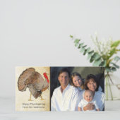 Volledige kleuren Thanksgiving Turkije Feestdagenkaart (Staand voorkant)