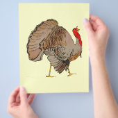 Volledige kleuren Thanksgiving Turkije Flyer (Hand)