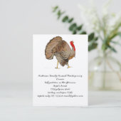 Volledige kleuren Thanksgiving Turkije Kaart (Staand voorkant)