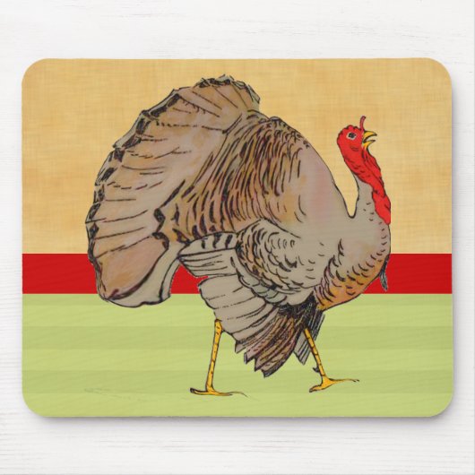 Volledige kleuren Thanksgiving Turkije Muismat (Voorkant)