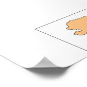 Volledige kleurenkaart van de Verenigde Staten Poster (Hoek)