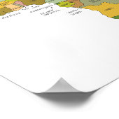 Volledige kleurenkaart voor Afrika Poster (Hoek)