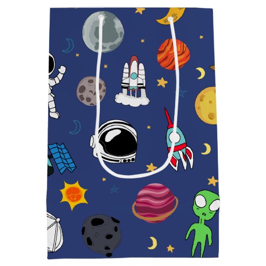 Volledige kleurruimte-ingang medium cadeauzakje (Achterkant)