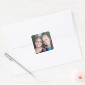 Volledige lay-out van de Foto met de Moderne Tekst Vierkante Sticker (Envelop)