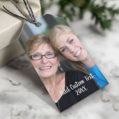 Volledige Lay-out van de Foto met de Moderne Witte Cadeaulabel