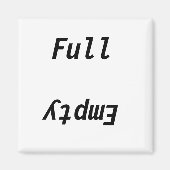 Volledige lege koelkast magneet (Voorkant)