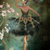 Volledige levenslengte Doll Ballerina in Green Tut Tissuepapier