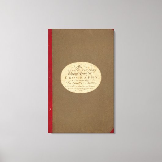 Volledige loop van de geografie canvas afdruk (Voorkant)