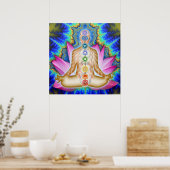 Volledige Lotus Deep Samadhi Poster (Keuken)