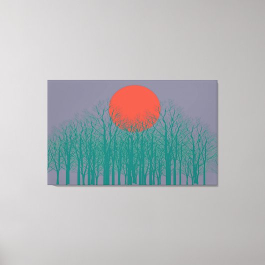 Volledige maan #4 canvas afdruk (Voorkant)