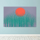 Volledige maan #4 canvas afdruk (Insitu (Houten vloer))