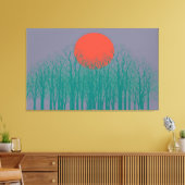 Volledige maan #4 canvas afdruk (Insitu (Woonkamer))