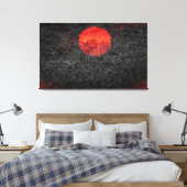 Volledige maan #5 canvas afdruk (Insitu (Slaapkamer))