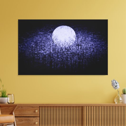 Volledige maan #9 canvas afdruk (Insitu (Woonkamer))