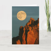 Volledige maan | Basalt Cliffs Smith Rock State Pa Kaart (Voorkant)