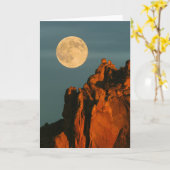 Volledige maan | Basalt Cliffs Smith Rock State Pa Kaart (Gele Bloem)