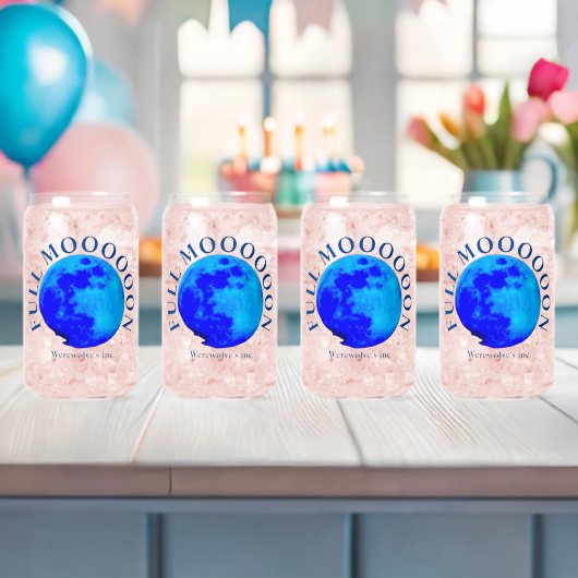 Volledige maan blikvorm glas (Insitu (Baby Shower))