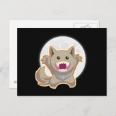 Volledige maan briefkaart (Voorkant / Achterkant)