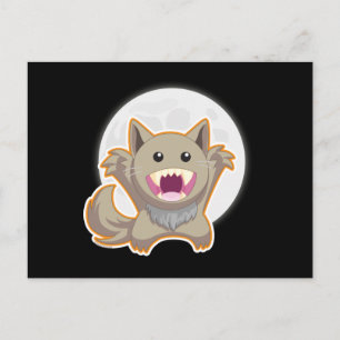 Volledige maan briefkaart