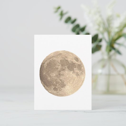 Volledige maan briefkaart (Staand voorkant)