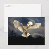 "Volledige maan" Briefkaart (Voorkant / Achterkant)