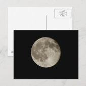 Volledige maan briefkaart (Voorkant / Achterkant)