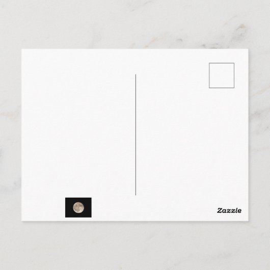 Volledige maan briefkaart (Achterkant)