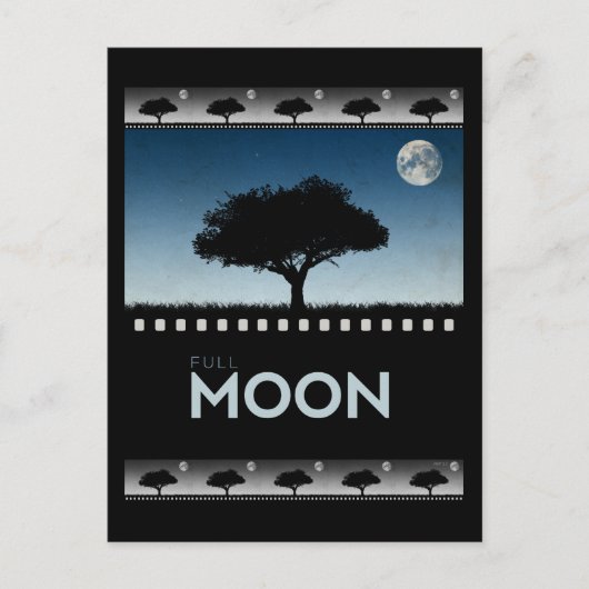 Volledige maan briefkaart (Voorkant)