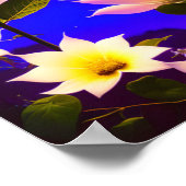 Volledige maan, Bright Moon, Sterrennacht, Moonlig Poster (Hoek)