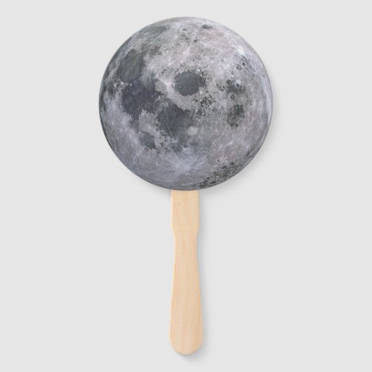 VOLLEDIGE MAAN bruiloft hand fans Handwaaier (Voorkant)