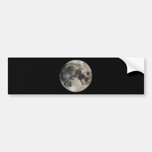 Volledige maan bumpersticker