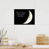 Volledige maan, Citaat, het Leven is Verwisselend  Poster (Keuken)