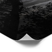 Volledige maan door de takken poster (Hoek)