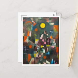 Volledige maan door Paul Klee Briefkaart