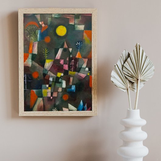 Volledige maan door Paul Klee Foto Afdruk