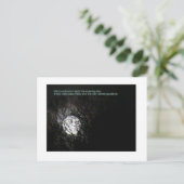 Volledige maan en gedicht briefkaart (Staand voorkant)