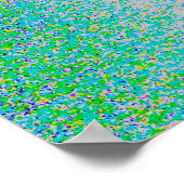 Volledige maan- en palmstructuur poster (Hoek)