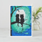 Volledige maan feestdagenkaart (Staand voorkant)