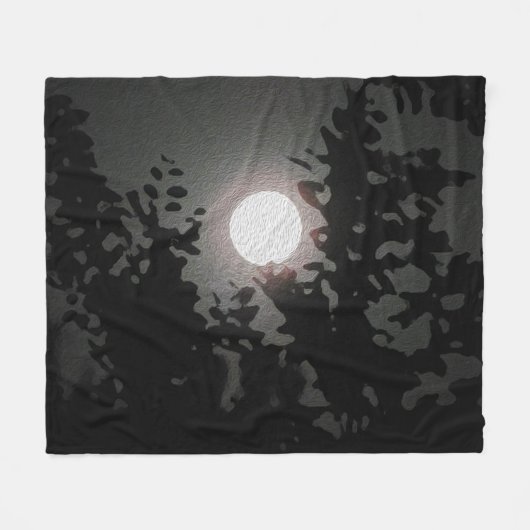 Volledige maan fleece deken (Voorkant (Horizontaal))